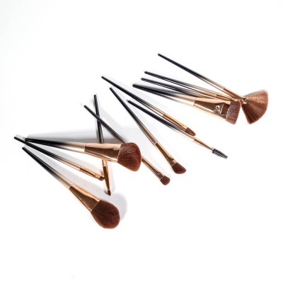 Professional Personalized Colorful Makeup Brushes Set Promotional Gift Cosmetics Soft Brushes OEM Acceptable Custom Logo