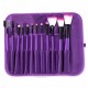 Custom logo colorful wood handle Synthetic fiber hair 12 piece set of makeup brush beauty tool