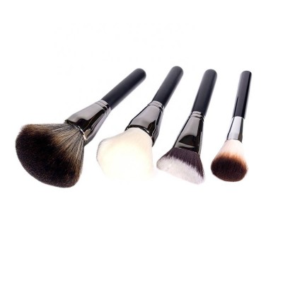 2021 New Luxury Single Black Handle Makeup Brush Set Powder Foundation Makeup Brushes Custom Private Logo Wholesale